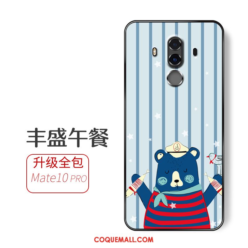 Étui Huawei Mate 10 Pro Téléphone Portable Bleu Incassable, Coque Huawei Mate 10 Pro Tout Compris Fluide Doux