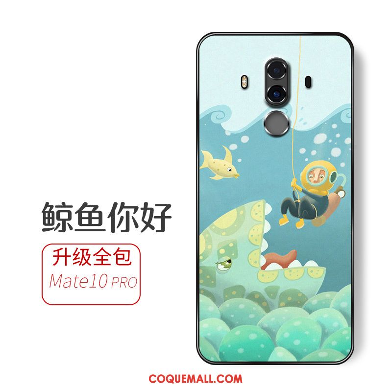 Étui Huawei Mate 10 Pro Téléphone Portable Bleu Incassable, Coque Huawei Mate 10 Pro Tout Compris Fluide Doux