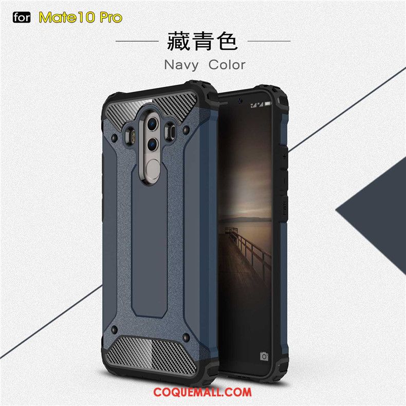 Étui Huawei Mate 10 Pro Téléphone Portable Protection Incassable, Coque Huawei Mate 10 Pro Noir Épaissir