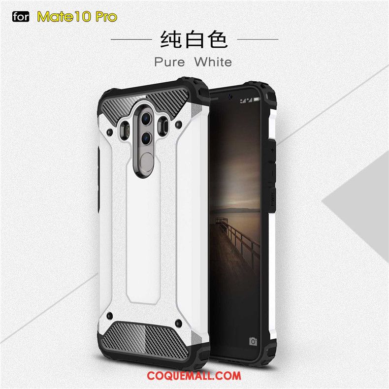 Étui Huawei Mate 10 Pro Téléphone Portable Protection Incassable, Coque Huawei Mate 10 Pro Noir Épaissir