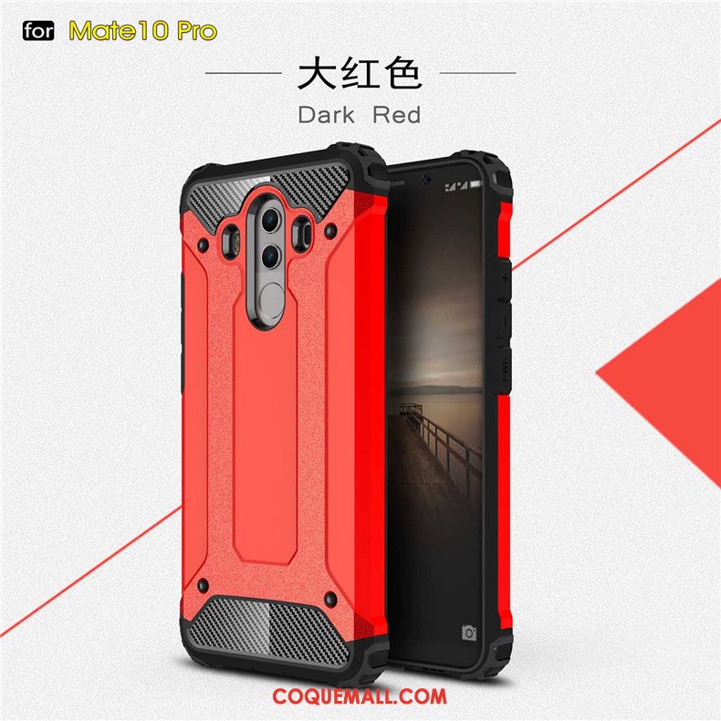 Étui Huawei Mate 10 Pro Téléphone Portable Protection Incassable, Coque Huawei Mate 10 Pro Noir Épaissir