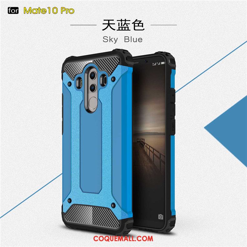 Étui Huawei Mate 10 Pro Téléphone Portable Protection Incassable, Coque Huawei Mate 10 Pro Noir Épaissir