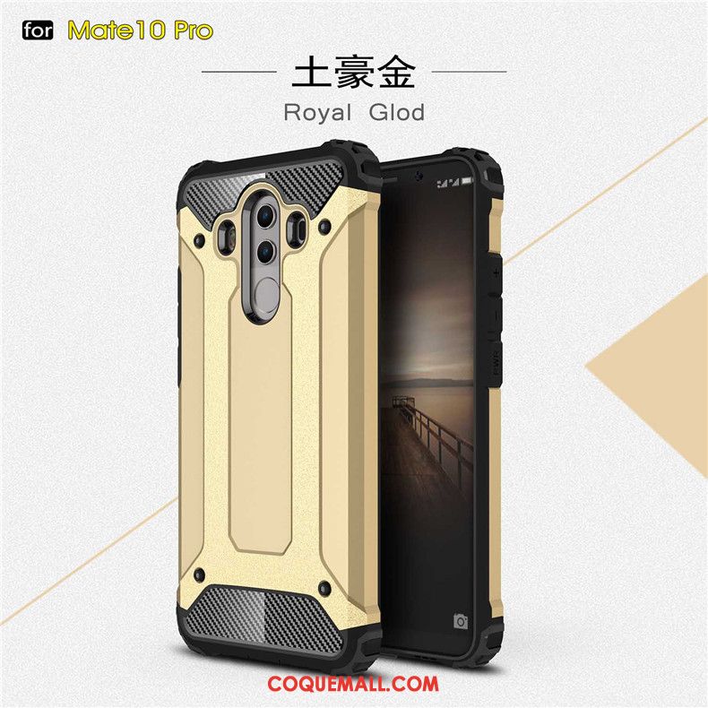 Étui Huawei Mate 10 Pro Téléphone Portable Protection Incassable, Coque Huawei Mate 10 Pro Noir Épaissir