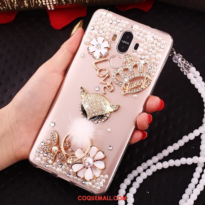 Étui Huawei Mate 10 Pro Téléphone Portable Transparent Strass, Coque Huawei Mate 10 Pro Protection