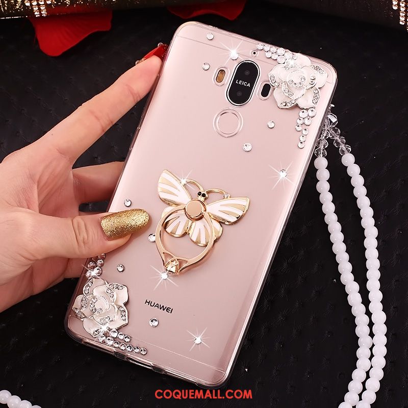 Étui Huawei Mate 10 Pro Téléphone Portable Transparent Strass, Coque Huawei Mate 10 Pro Protection