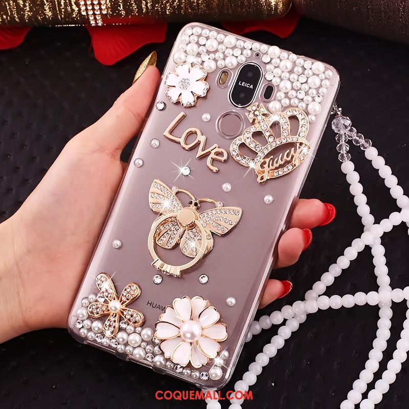 Étui Huawei Mate 10 Pro Téléphone Portable Transparent Strass, Coque Huawei Mate 10 Pro Protection