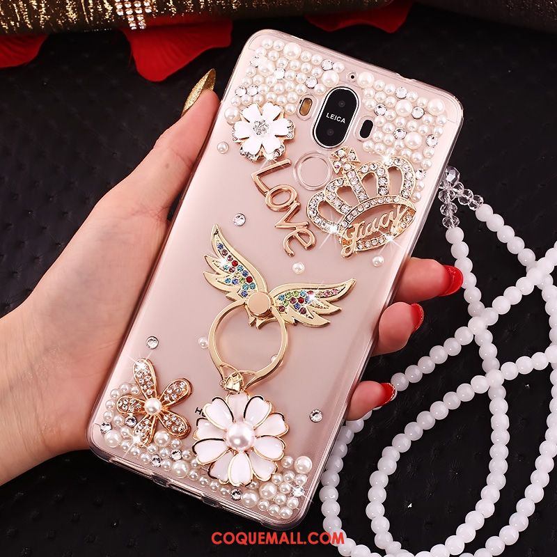 Étui Huawei Mate 10 Pro Téléphone Portable Transparent Strass, Coque Huawei Mate 10 Pro Protection