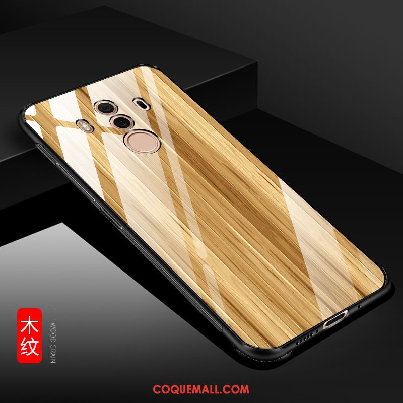 Étui Huawei Mate 10 Pro Verre Protection Incassable, Coque Huawei Mate 10 Pro Fluide Doux Noir