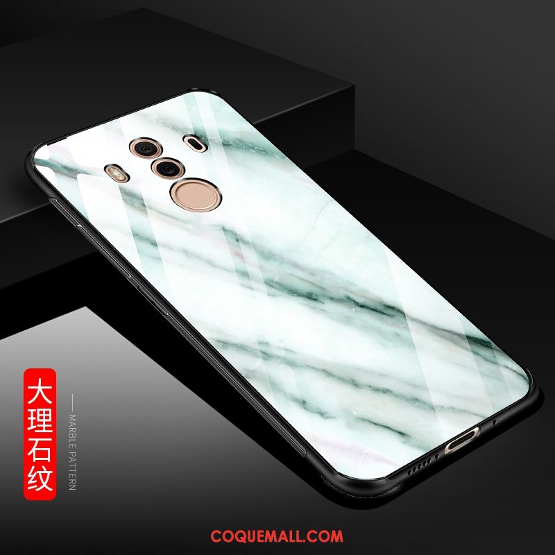 Étui Huawei Mate 10 Pro Verre Protection Incassable, Coque Huawei Mate 10 Pro Fluide Doux Noir