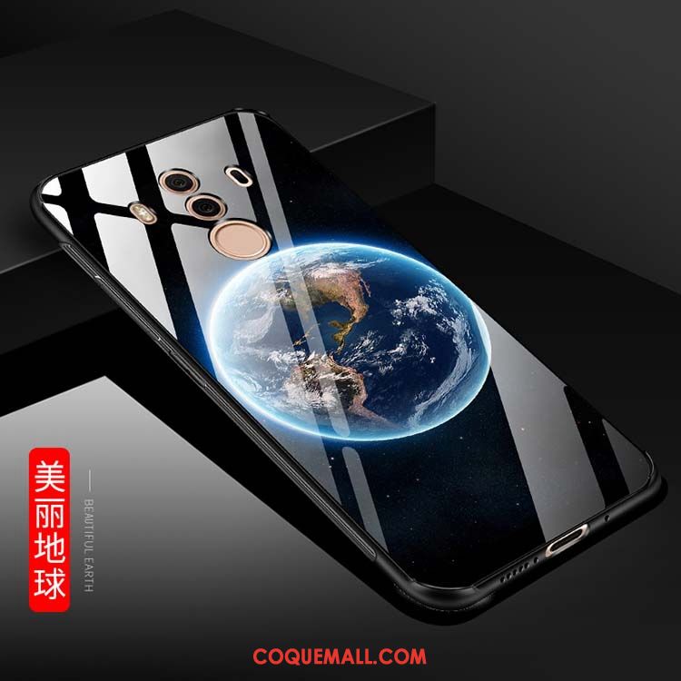 Étui Huawei Mate 10 Pro Verre Trempé Jaune Téléphone Portable, Coque Huawei Mate 10 Pro
