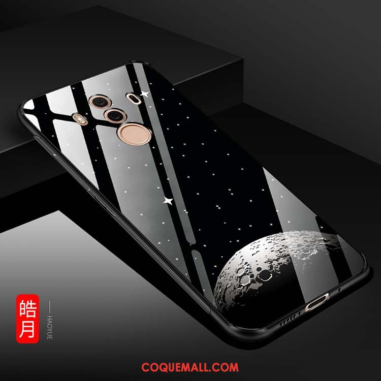 Étui Huawei Mate 10 Pro Verre Trempé Jaune Téléphone Portable, Coque Huawei Mate 10 Pro