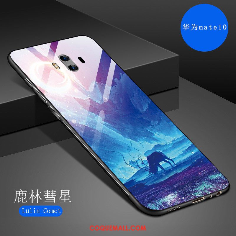 Étui Huawei Mate 10 Protection Miroir Marque De Tendance, Coque Huawei Mate 10 Résistant Aux Rayures Créatif