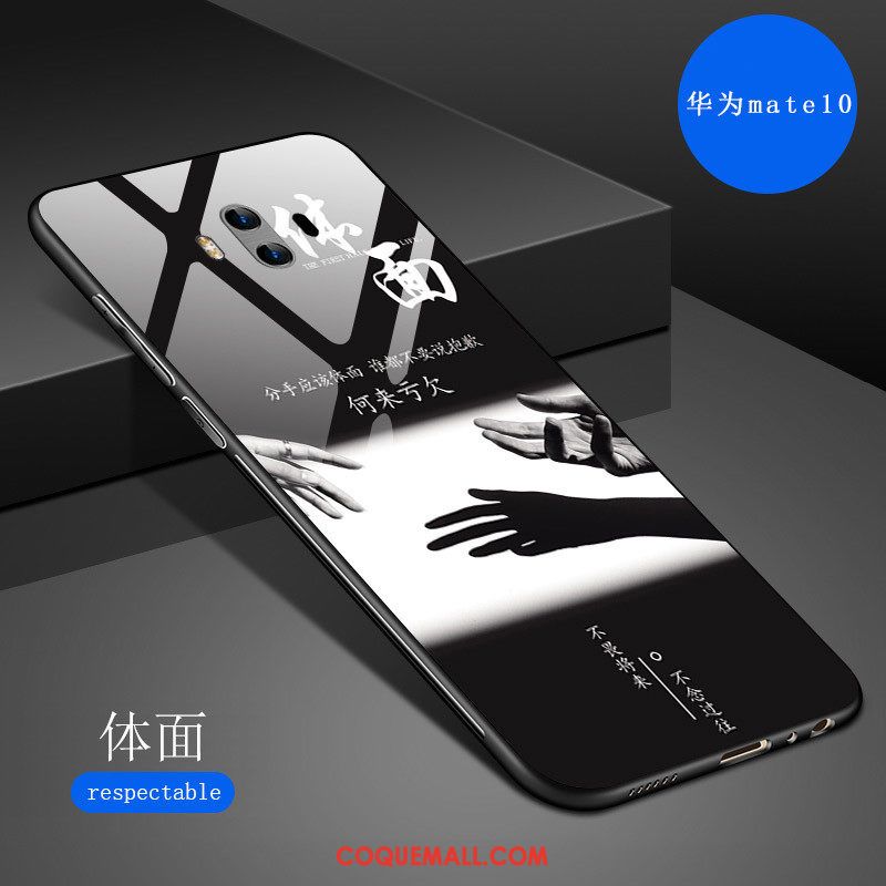 Étui Huawei Mate 10 Protection Miroir Marque De Tendance, Coque Huawei Mate 10 Résistant Aux Rayures Créatif