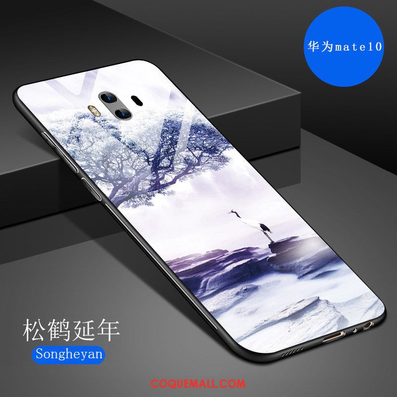 Étui Huawei Mate 10 Protection Miroir Marque De Tendance, Coque Huawei Mate 10 Résistant Aux Rayures Créatif