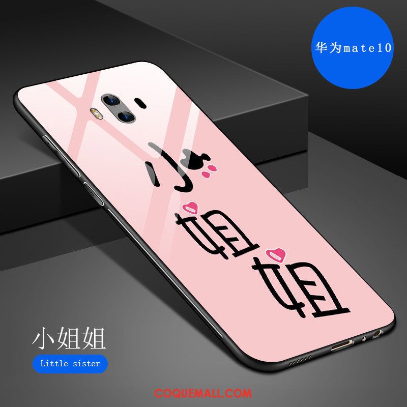 Étui Huawei Mate 10 Protection Miroir Marque De Tendance, Coque Huawei Mate 10 Résistant Aux Rayures Créatif