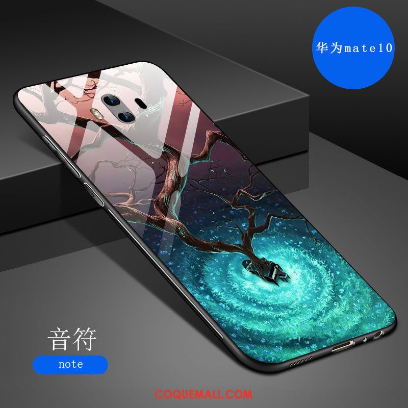 Étui Huawei Mate 10 Protection Miroir Marque De Tendance, Coque Huawei Mate 10 Résistant Aux Rayures Créatif