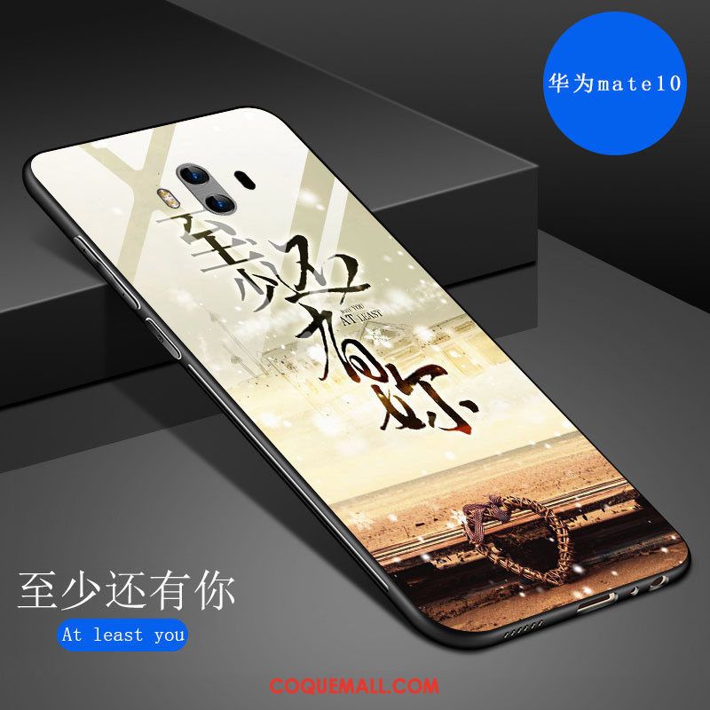 Étui Huawei Mate 10 Protection Miroir Marque De Tendance, Coque Huawei Mate 10 Résistant Aux Rayures Créatif