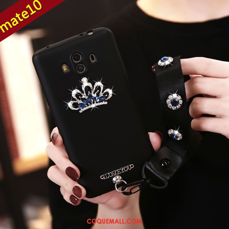 Étui Huawei Mate 10 Rouge Rose Incassable, Coque Huawei Mate 10 Fluide Doux Téléphone Portable