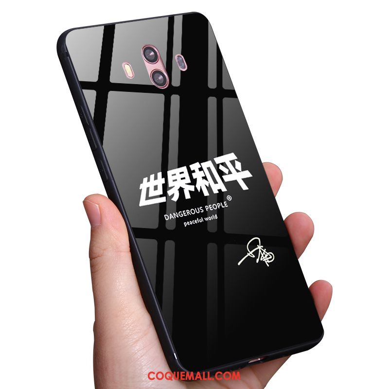 Étui Huawei Mate 10 Tout Compris Noir Personnalisé, Coque Huawei Mate 10 Fluide Doux Téléphone Portable