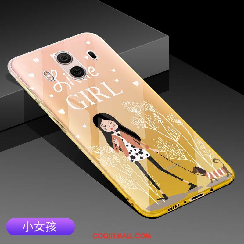 Étui Huawei Mate 10 Transparent Protection Légères, Coque Huawei Mate 10 Net Rouge Nouveau