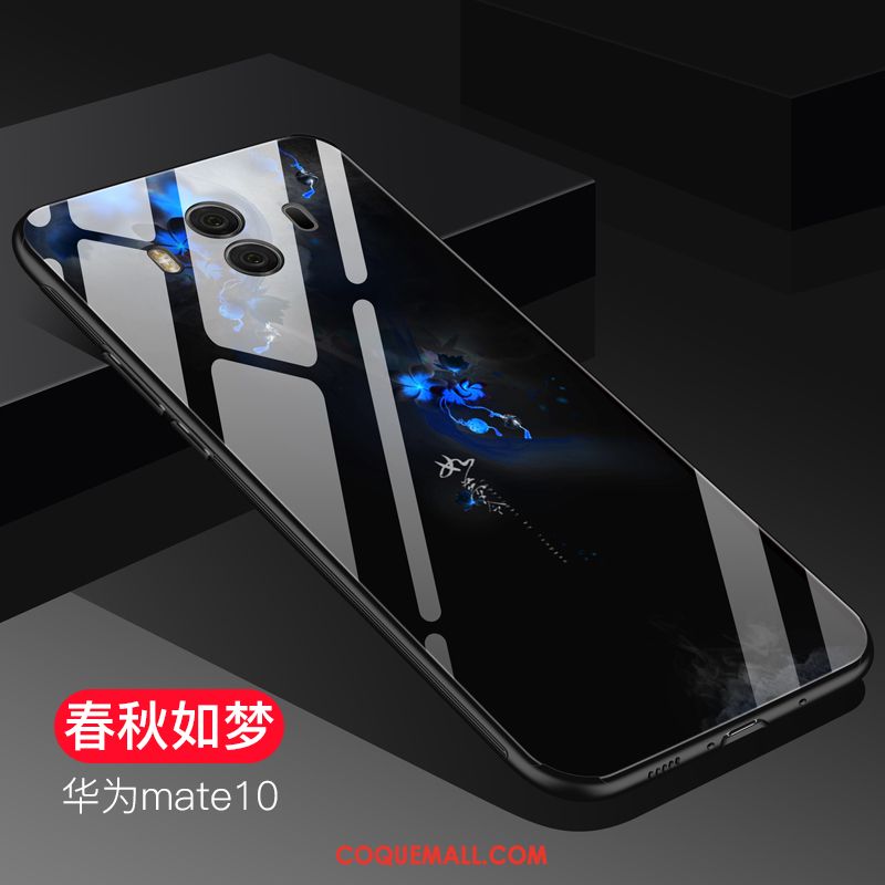 Étui Huawei Mate 10 Verre Fluide Doux Téléphone Portable, Coque Huawei Mate 10 Tendance Légères