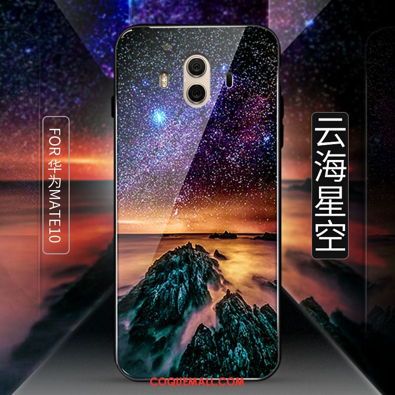 Étui Huawei Mate 10 Étoile Téléphone Portable Noir, Coque Huawei Mate 10 Membrane Incassable
