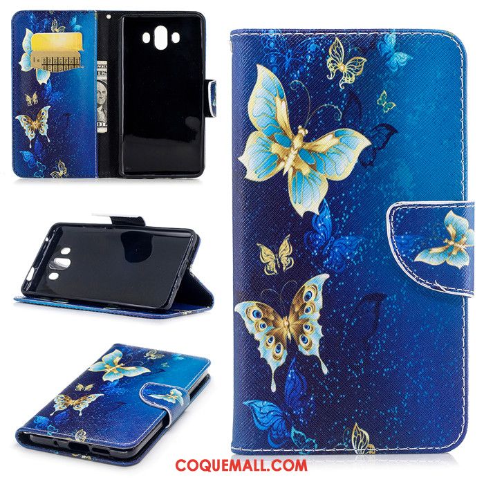 Étui Huawei Mate 10 Étui En Cuir Protection Bordure, Coque Huawei Mate 10 Fluide Doux Silicone