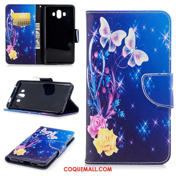 Étui Huawei Mate 10 Étui En Cuir Protection Bordure, Coque Huawei Mate 10 Fluide Doux Silicone