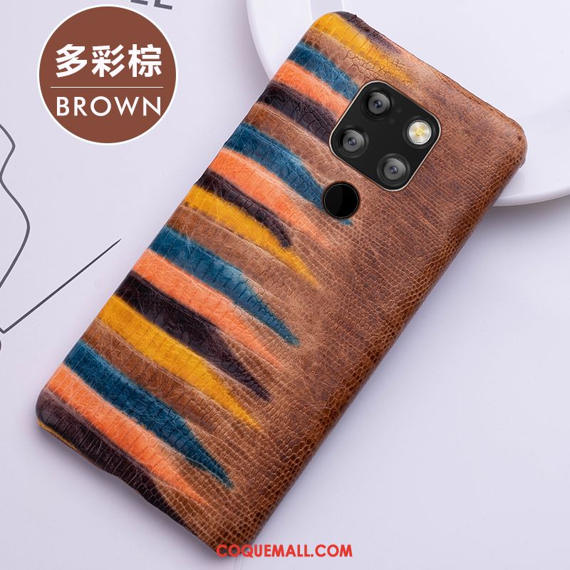 Étui Huawei Mate 20 Créatif Cuir Rouge, Coque Huawei Mate 20 Mode Luxe