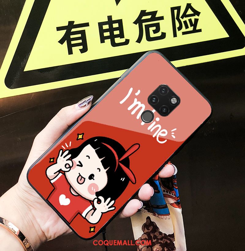 Étui Huawei Mate 20 Dessin Animé Bleu Téléphone Portable, Coque Huawei Mate 20 Incassable À Franges