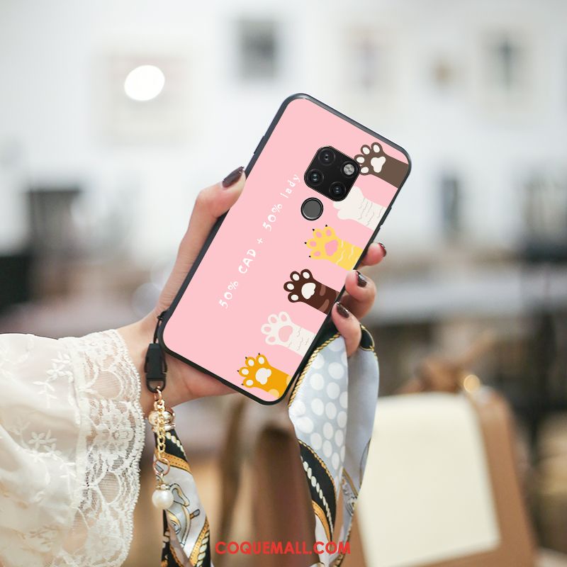 Étui Huawei Mate 20 Dessin Animé Bleu Téléphone Portable, Coque Huawei Mate 20 Incassable À Franges