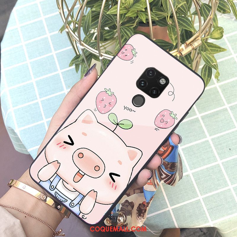 Étui Huawei Mate 20 Dessin Animé Bleu Téléphone Portable, Coque Huawei Mate 20 Incassable À Franges