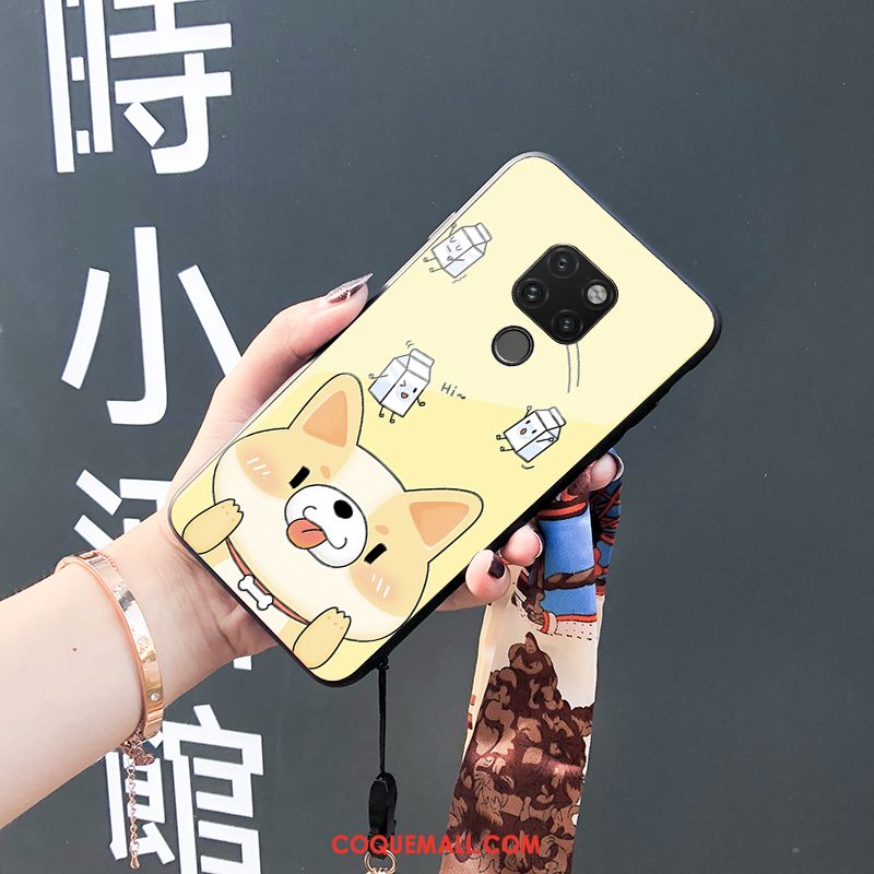 Étui Huawei Mate 20 Dessin Animé Bleu Téléphone Portable, Coque Huawei Mate 20 Incassable À Franges