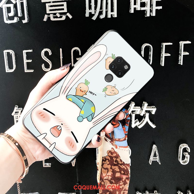 Étui Huawei Mate 20 Dessin Animé Bleu Téléphone Portable, Coque Huawei Mate 20 Incassable À Franges