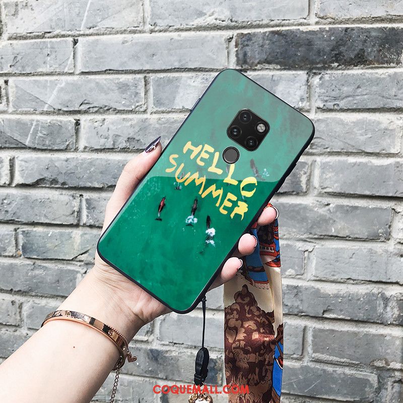 Étui Huawei Mate 20 Dessin Animé Bleu Téléphone Portable, Coque Huawei Mate 20 Incassable À Franges