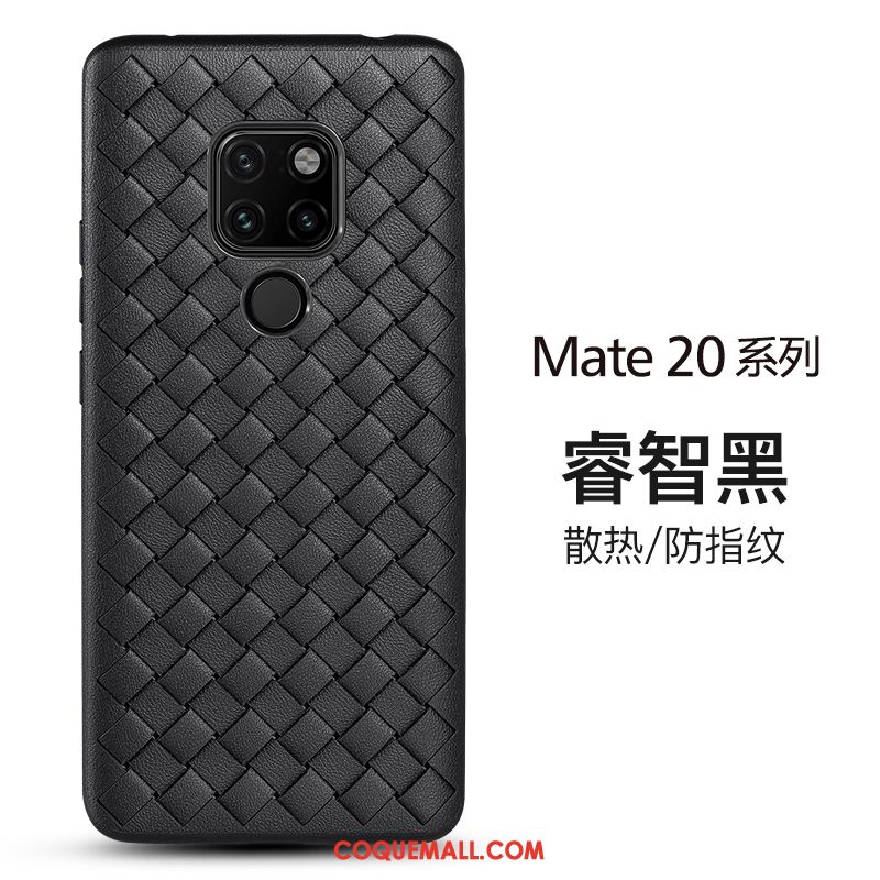 Étui Huawei Mate 20 Incassable Business Qualité, Coque Huawei Mate 20 Cuir Délavé En Daim