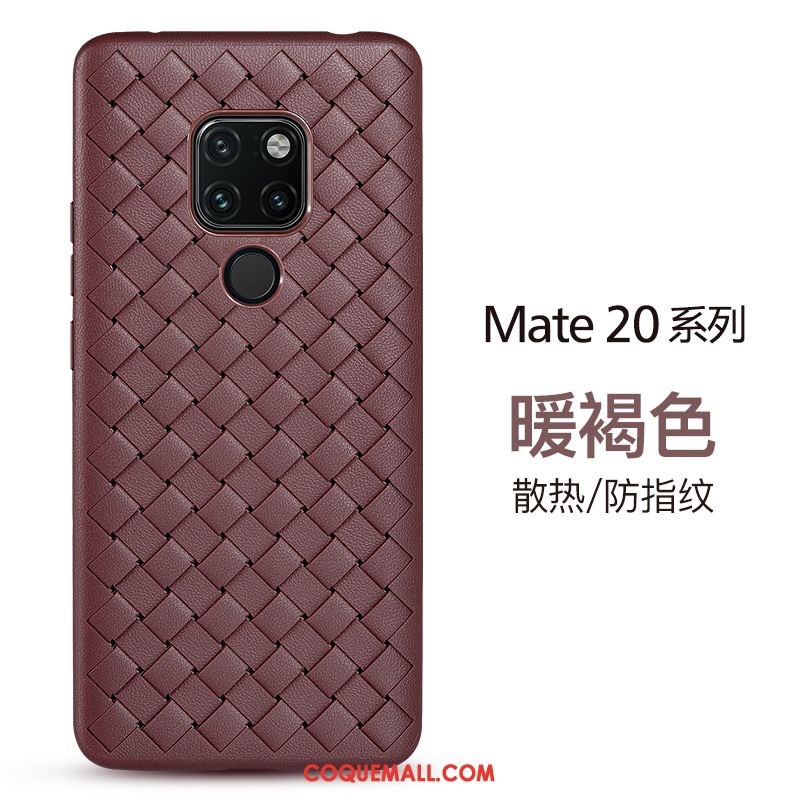 Étui Huawei Mate 20 Incassable Business Qualité, Coque Huawei Mate 20 Cuir Délavé En Daim
