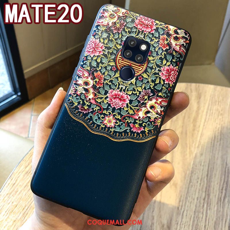 Étui Huawei Mate 20 Incassable Palais Silicone, Coque Huawei Mate 20 Téléphone Portable Noir