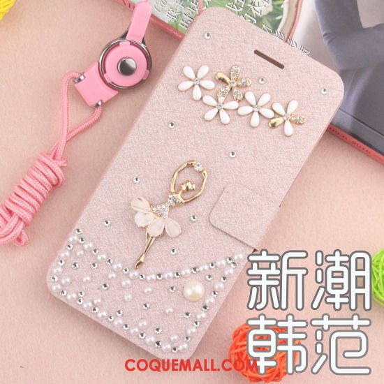 Étui Huawei Mate 20 Incassable Strass Protection, Coque Huawei Mate 20 Blanc Étui En Cuir