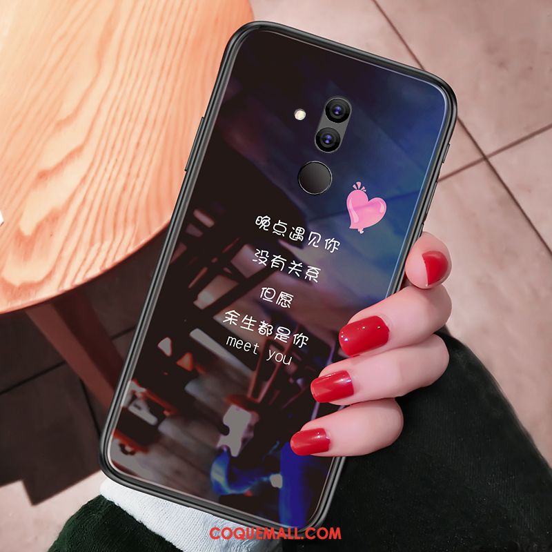 Étui Huawei Mate 20 Lite Créatif Téléphone Portable Noir, Coque Huawei Mate 20 Lite Personnalité Tendance