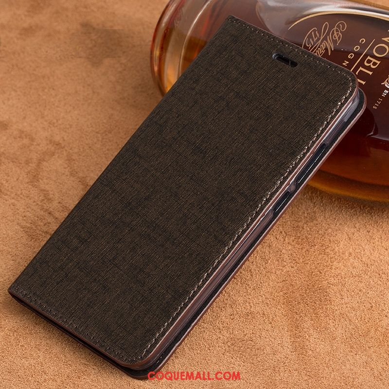 Étui Huawei Mate 20 Lite Cuir Véritable Fluide Doux Téléphone Portable, Coque Huawei Mate 20 Lite Modèle Fleurie Protection Braun