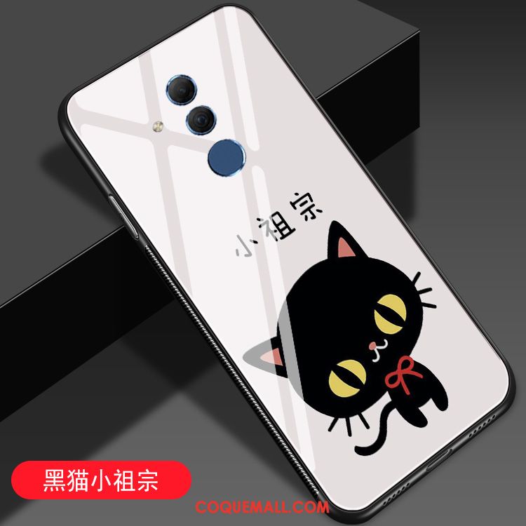 Étui Huawei Mate 20 Lite Dessin Animé Charmant Drôle, Coque Huawei Mate 20 Lite Noir Miroir