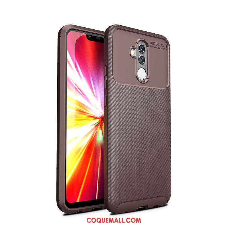 Étui Huawei Mate 20 Lite Fluide Doux Fibre Protection, Coque Huawei Mate 20 Lite Antidérapant Délavé En Daim