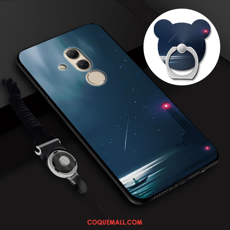 Étui Huawei Mate 20 Lite Fluide Doux Tout Compris Protection, Coque Huawei Mate 20 Lite Téléphone Portable Ornements Suspendus