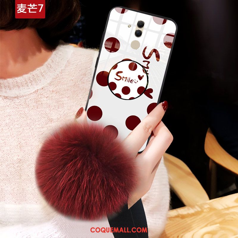 Étui Huawei Mate 20 Lite Incassable Marque De Tendance Rouge, Coque Huawei Mate 20 Lite Protection Mode