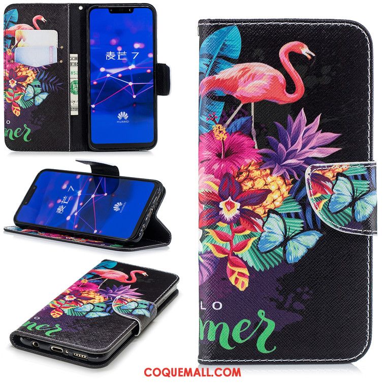 Étui Huawei Mate 20 Lite Incassable Noir Fluide Doux, Coque Huawei Mate 20 Lite Étui En Cuir Protection