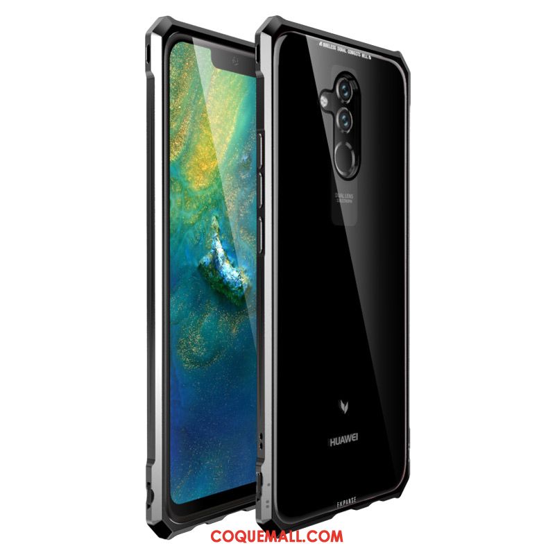 Étui Huawei Mate 20 Lite Incassable Rouge Téléphone Portable, Coque Huawei Mate 20 Lite Border Verre