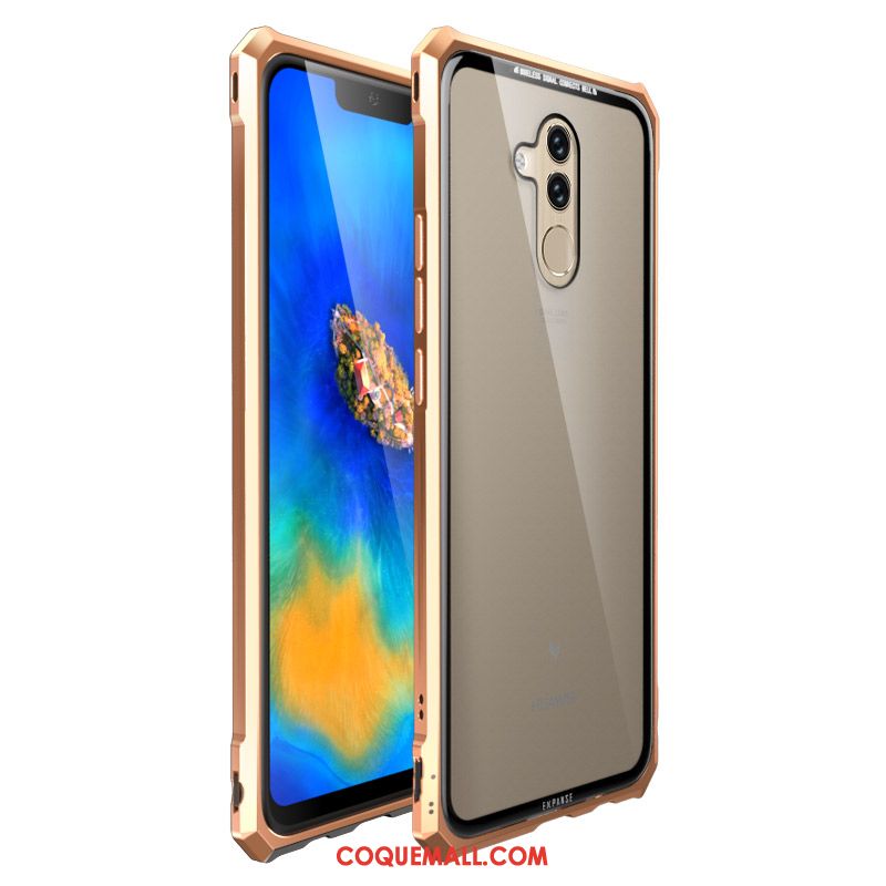 Étui Huawei Mate 20 Lite Incassable Rouge Téléphone Portable, Coque Huawei Mate 20 Lite Border Verre