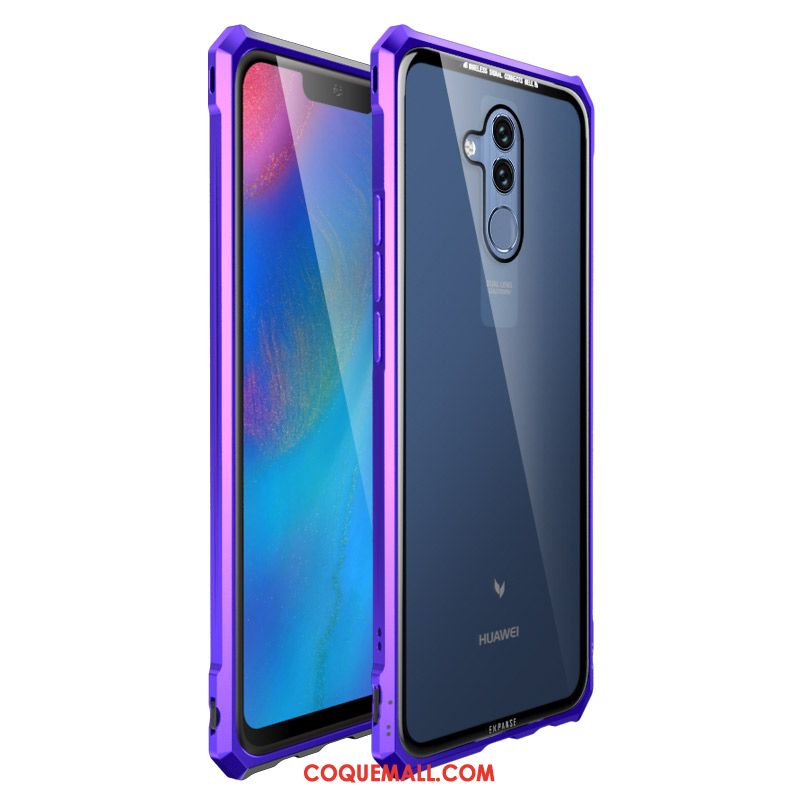 Étui Huawei Mate 20 Lite Incassable Rouge Téléphone Portable, Coque Huawei Mate 20 Lite Border Verre