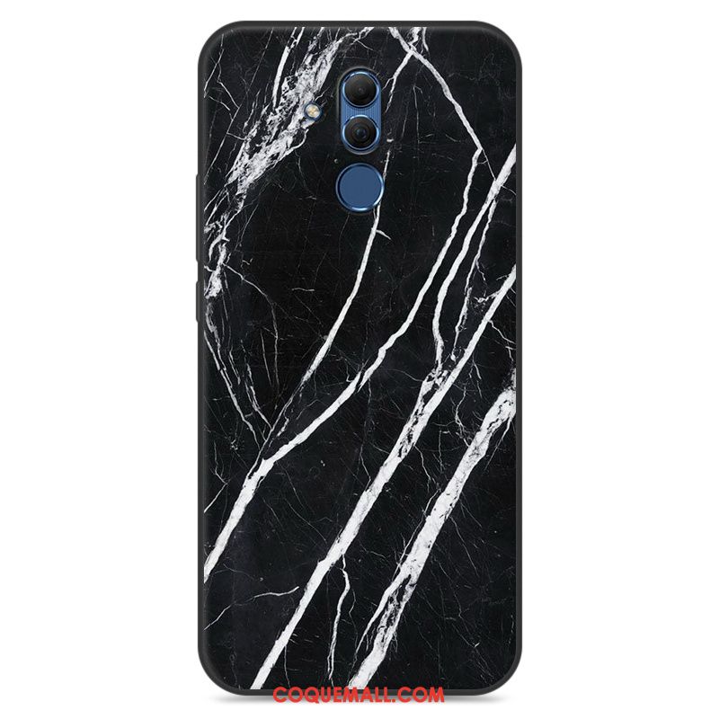 Étui Huawei Mate 20 Lite Personnalité Fluide Doux Créatif, Coque Huawei Mate 20 Lite Blanc Peinture